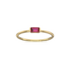 Ruby Gold-Plated Sterling Silver Ring - Chakra Lounge
