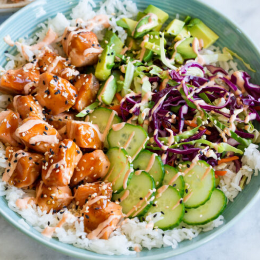 Salmon Rice Bowls