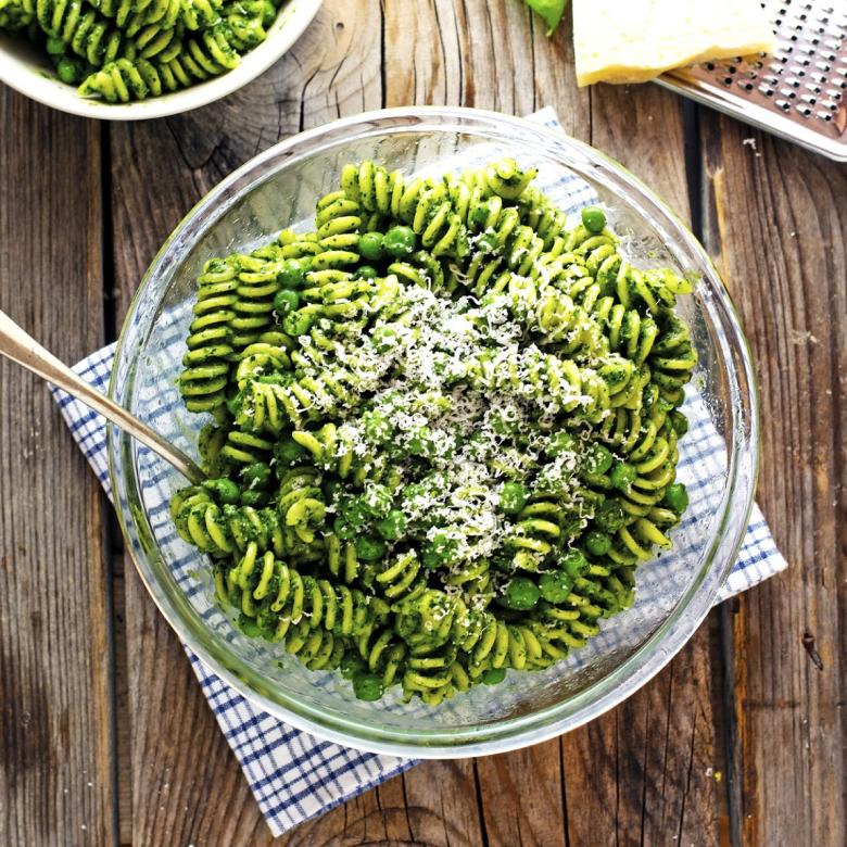 Spring Pasta Salad with Pesto and Peas