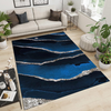 Black Starry Silver Lines Rug - Chakra Lounge
