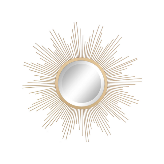 23" Gold Starburst Wall Mirror