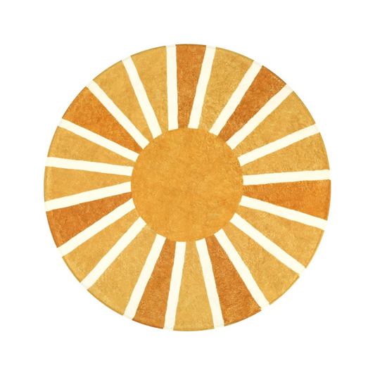 Round Boho Sun Rug