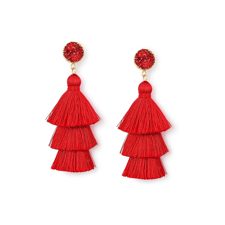 Layered Tassel Earrings
