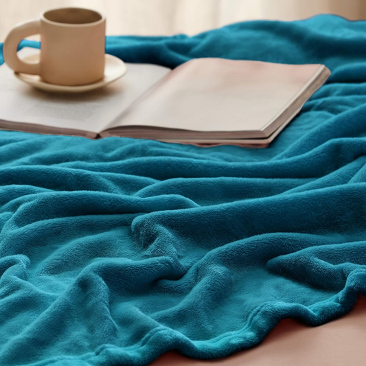 Teal Fleece Blanket