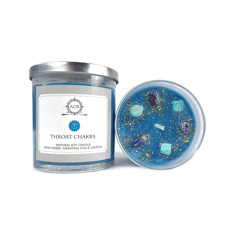 Throat Chakra Soy Candle (Vishuddha) 10 oz