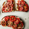 Tomato Toast with Chives and Sesame Seeds - Chakra Lounge
