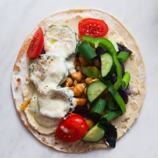 Vegetarian Hummus Wraps