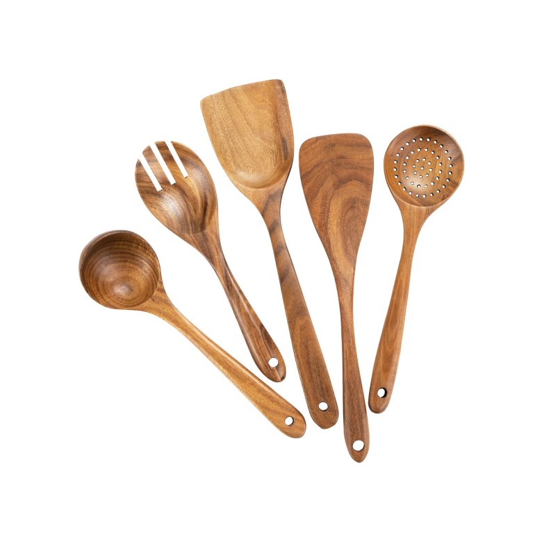 Wooden Cookware Kitchen Utensils Set
