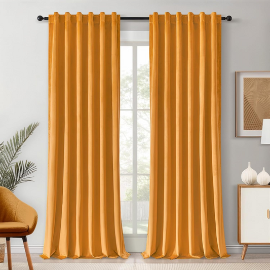 Mustard Velvet Curtains